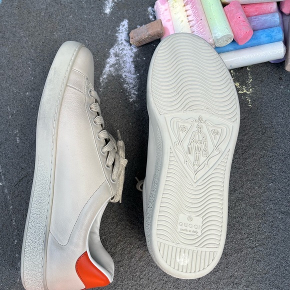 Gucci, Disney Mickey Mouse Ace Low Top Sneaker, Ivory, Orange, (8.5 M, 10 W) - Picture 14 of 15